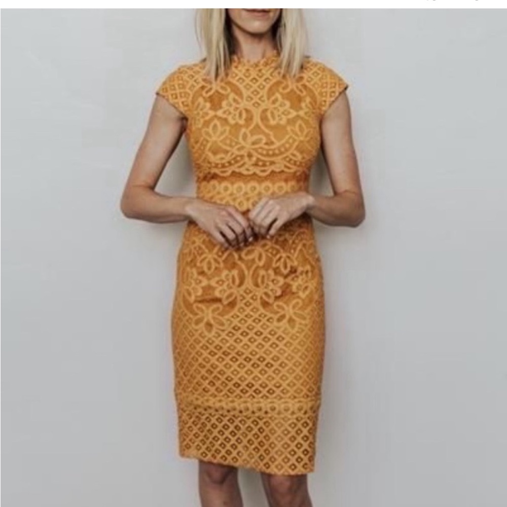 Baltic Born Mustard Lace Dress
